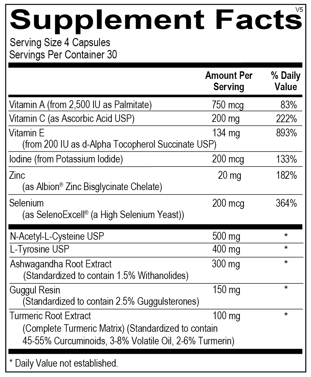 SuperNutes (100) Supplemental Facts Box